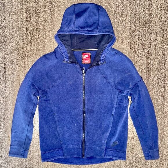 Nike Sportswear Women Swoosh Tech Fleece Full Zip Fleece Hoodie in Purple Small - Picture 1 of 12